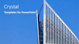  Presentation with culture education - Slides with modern-building-architecture-of-ministry background and a teal colored foreground