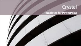  Presentation with modern building - Beautiful PPT theme featuring modern building black and white backdrop and a gray colored foreground