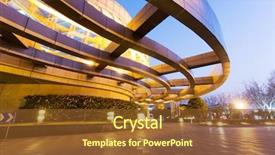  Presentation with modern building - Amazing presentation having modern building facade with empty backdrop and a tawny brown colored foreground