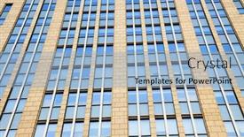  Presentation with modern building - PPT layouts featuring modern-building-in-shanghai background and a light blue colored foreground