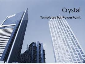 Modern Building In Shanghai PPT template 46 | CrystalGraphics