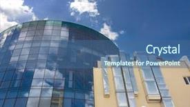  Presentation with modern building - Slides consisting of modern-building-with-the-sky background and a ocean colored foreground