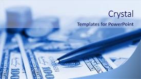  Presentation with blue business proposal - PPT theme enhanced with modern business background in blue background and a sky blue colored foreground