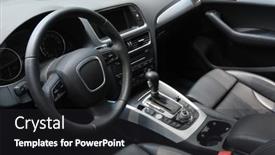  Presentation with car business - Colorful slide deck enhanced with young male dentist working on a teenage patient backdrop and a gray colored foreground