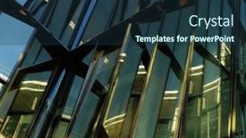  Presentation with bullseye center goal success business - Slide set with modern-business-center background and a tawny brown colored foreground