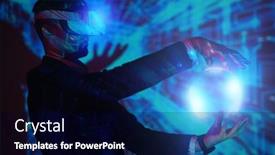  Presentation with information technologies - Presentation design having modern-business-concept-a-successful background and a wine colored foreground