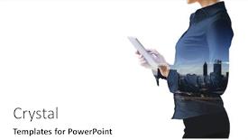  Presentation with lifestyle - Beautiful presentation theme featuring modern-business-lifestyle-mixed-media backdrop and a white colored foreground