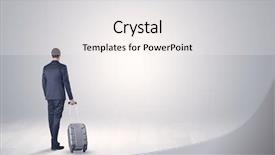  Presentation with simple business - Audience pleasing slide deck consisting of modern business simple - young businessman in a white backdrop and a sky blue colored foreground