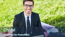  Presentation with environment law - Beautiful PPT layouts featuring modern businessman networking on green backdrop and a  colored foreground