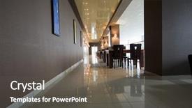  Presentation with cafe - Colorful PPT theme enhanced with modern cafe interior photo backdrop and a dark gray colored foreground