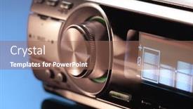  Presentation with car audio - Audience pleasing presentation consisting of modern-car-audio-system-shallow backdrop and a violet colored foreground