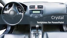  Presentation with car - Beautiful theme featuring modern-car-dashboard-and-front backdrop and a ocean colored foreground