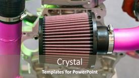  Presentation with air engine - Amazing theme having modern-car-engine-air-filter backdrop and a gray colored foreground