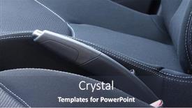  Presentation with interior - Audience pleasing presentation consisting of modern-car-handbrake-lever-interior backdrop and a tawny brown colored foreground