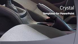  Presentation with interior - Theme enhanced with modern-car-handbrake-lever background and a dark gray colored foreground