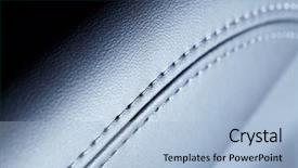  Presentation with car seat - Slides with modern car interior macro shot background and a light blue colored foreground