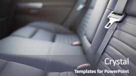  Presentation with car design - Theme with modern car interior shallow dof background and a gray colored foreground