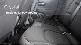  Presentation with gray - Slides having modern-car-rear-seats-gray background and a gray colored foreground