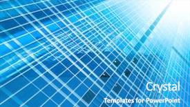  Presentation with high rise building - Audience pleasing PPT theme consisting of modern city of future business backdrop and a teal colored foreground