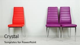  Presentation with modern color - Presentation design having breaking bank - businessman with piggybank on white background and a light gray colored foreground.