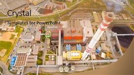  Presentation with sulphur - Cool new PPT theme with modern combined heat and power backdrop and a coral colored foreground