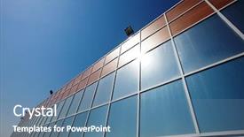  Presentation with property - Theme featuring modern commercial building background and a teal colored foreground