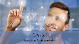  Presentation with medical concept - Slide set having modern computer interface modern medical background and a teal colored foreground