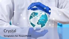  Presentation with medical concept - Audience pleasing PPT layouts consisting of modern computer interface modern medical backdrop and a  colored foreground