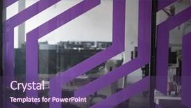  Presentation with computers - Theme with modern computers and dual background and a violet colored foreground