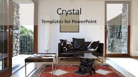  Presentation with country - Audience pleasing presentation theme consisting of modern country house backdrop and a mint green colored foreground