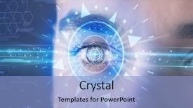  Presentation with cyber - PPT layouts consisting of modern cyber man with technolgy background and a  colored foreground