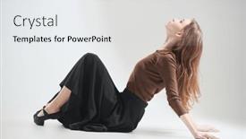  Presentation with dance - Slide deck featuring modern-dance-style-young-dancer background and a white colored foreground