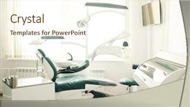  Presentation with enamel - Slide set consisting of modern dental cabinet background and a  colored foreground