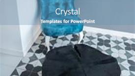  Presentation with home design - Cool new slide set with modern-design-home-interior backdrop and a teal colored foreground