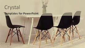  Presentation with modern flowers - Colorful presentation theme enhanced with modern dining room white table backdrop and a soft green colored foreground