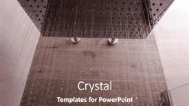  Presentation with modern elegant - Cool new slide set with modern-elegant-stainless-steel-shower backdrop and a violet colored foreground