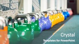  Presentation with club training - Amazing presentation theme having modern equipment for function backdrop and a seafoam green colored foreground