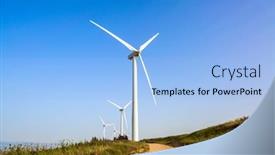  Presentation with farm equipment - Audience pleasing slides consisting of modern-equipment-for-generating-electric backdrop and a light blue colored foreground