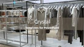  Presentation with hang - Theme with modern-fashion-women-colorful-clothes background and a gray colored foreground