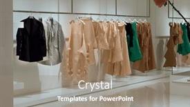  Presentation with hang - PPT theme consisting of modern-fashion-women-colorful-clothes background and a gray colored foreground