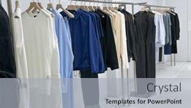  Presentation with hang - Presentation design enhanced with modern-fashion-women-colorful-clothes background and a  colored foreground