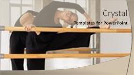  Presentation with black female - Slide set enhanced with modern-female-dancer-in-black background and a mint green colored foreground