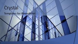  Presentation with night - Slide deck consisting of modern-glass-business-center background and a  colored foreground