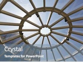 Modern Glass Roof PPT template 98 | CrystalGraphics
