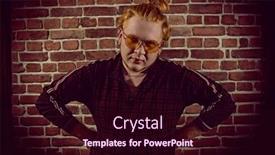  Presentation with youth sports - PPT layouts with modern-guy-with-red-hair background and a wine colored foreground