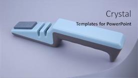  Presentation with modern - Theme with modern-handheld-sharpener-for-knife background and a light blue colored foreground