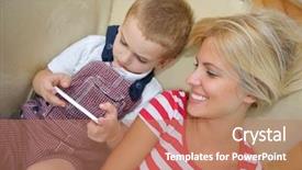  Presentation with computer games - Audience pleasing slide set consisting of easter - eggs with a pink ribbon backdrop and a soft green colored foreground