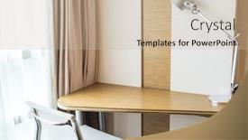  Presentation with office chair - Colorful slide set enhanced with modern home office chair and desk backdrop and a soft green colored foreground