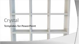  Presentation with storage - Amazing presentation theme having modern home or office storage unit backdrop and a white colored foreground