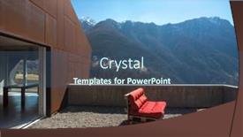  Presentation with veranda - PPT layouts featuring modern-house-exteriors-with-veranda background and a ocean colored foreground